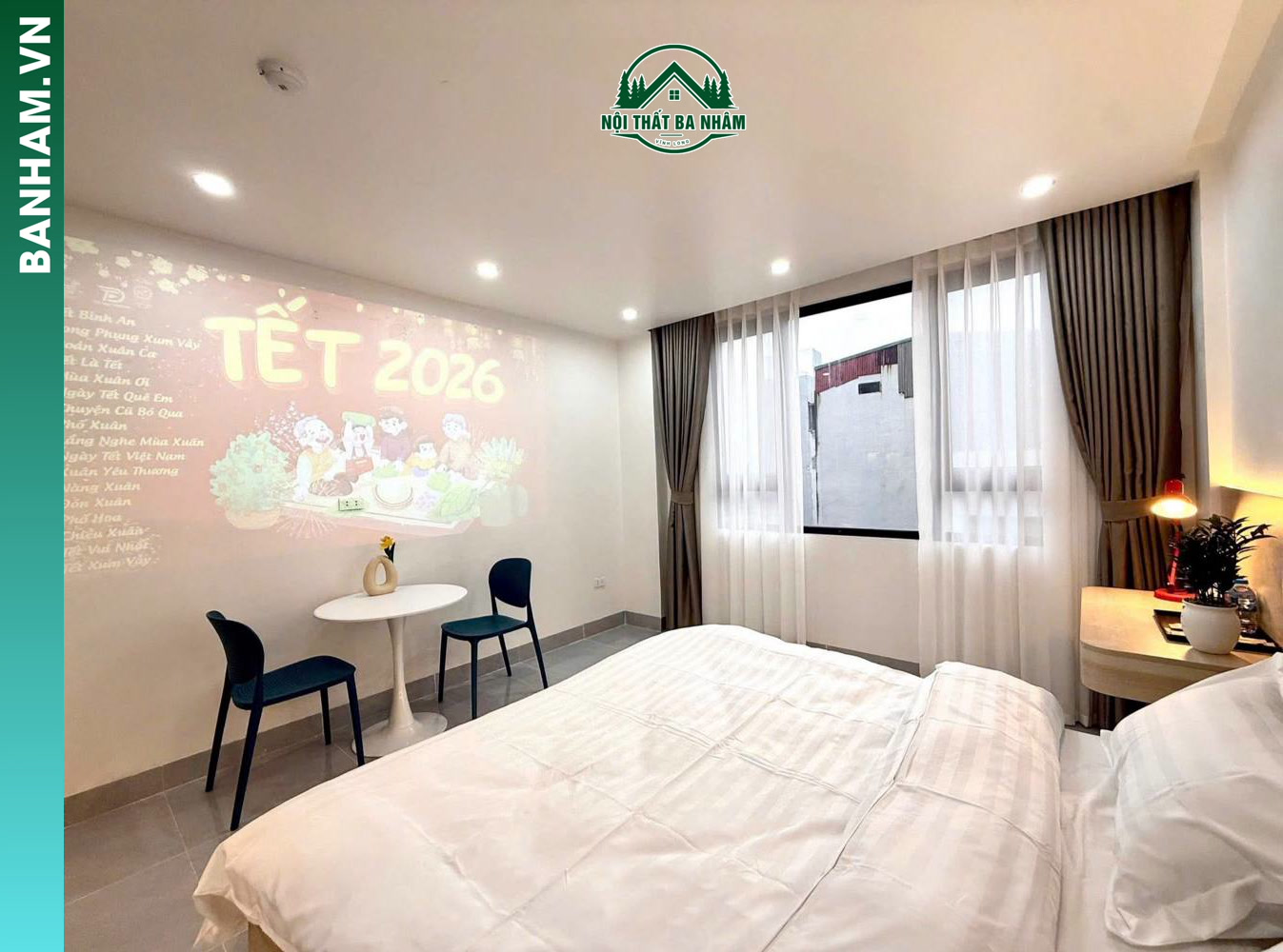 Bài trí nội thất cần thoáng trong phòng