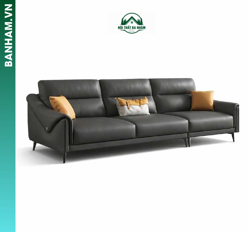 Mẫu Sofa Xám than hiện đại, sang và dễ phối