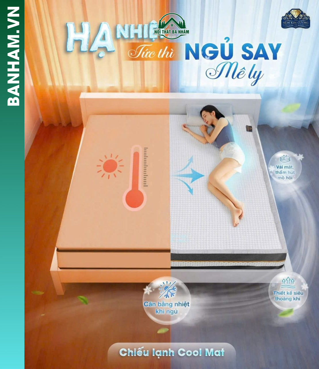 Quan tâm đến khả năng thoáng khí khi nằm