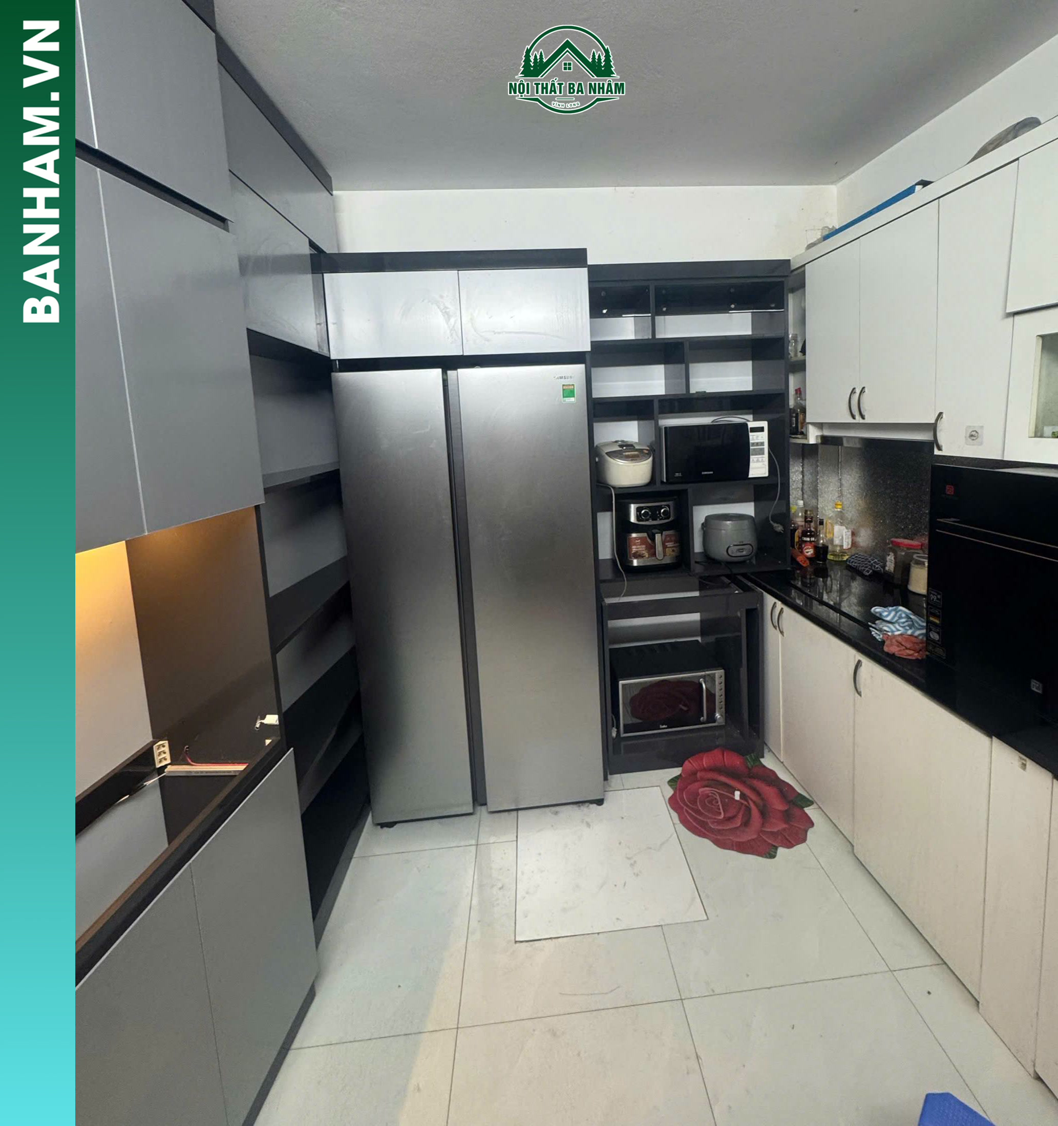 Tủ Bếp Chữ U nâng cấp tại Bến Tre