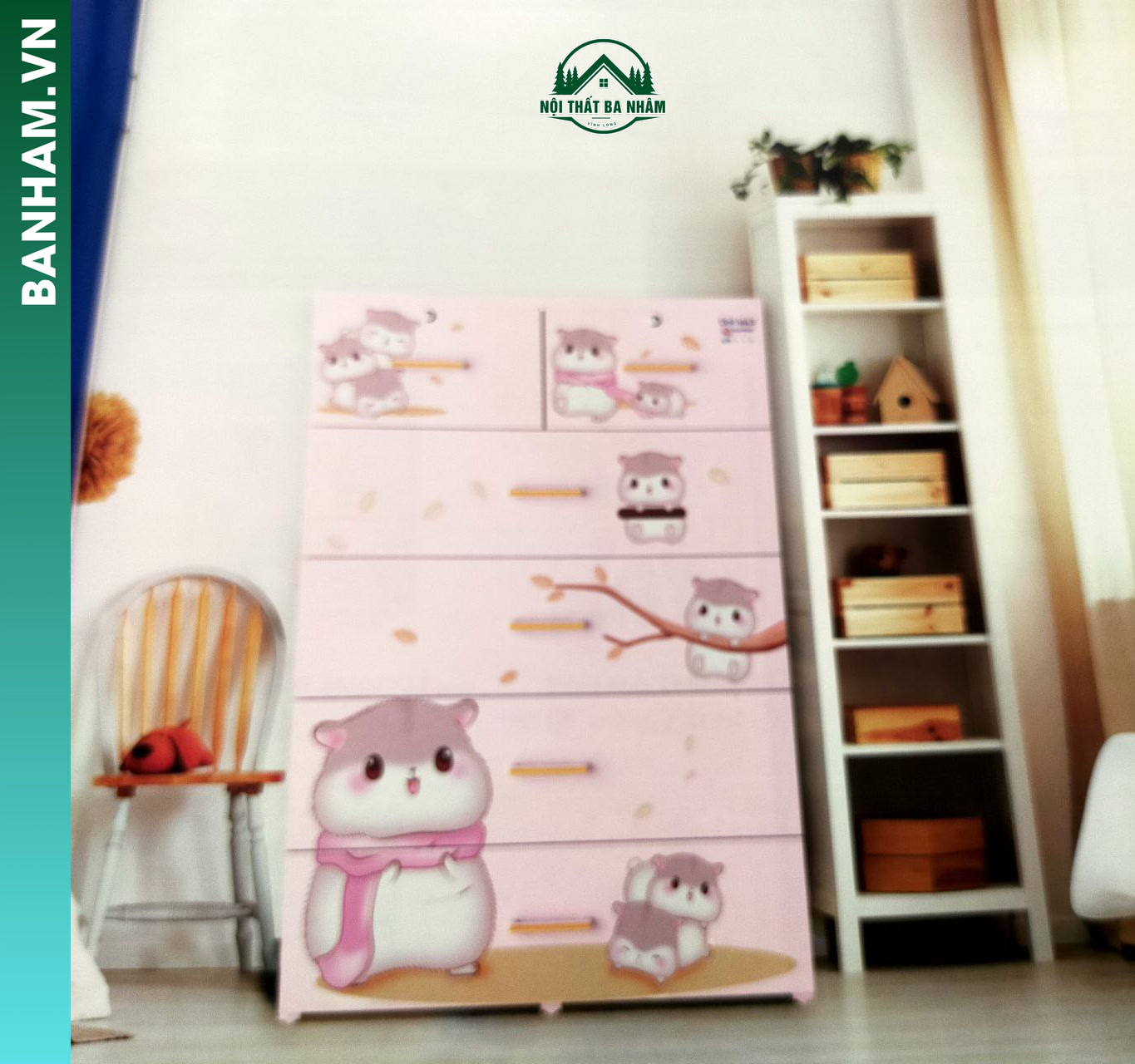 Tủ nhựa trẻ em hình thú Bến Tre