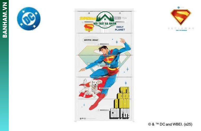 Tủ nhựa 5 tầng Superman bay Bến Tre