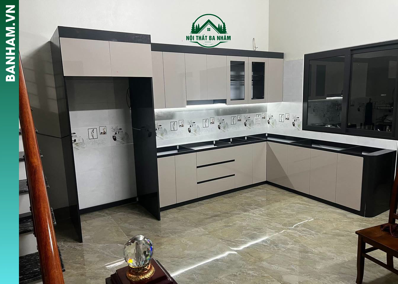 Tủ bếp nhựa cao cấp tại Bến Tre