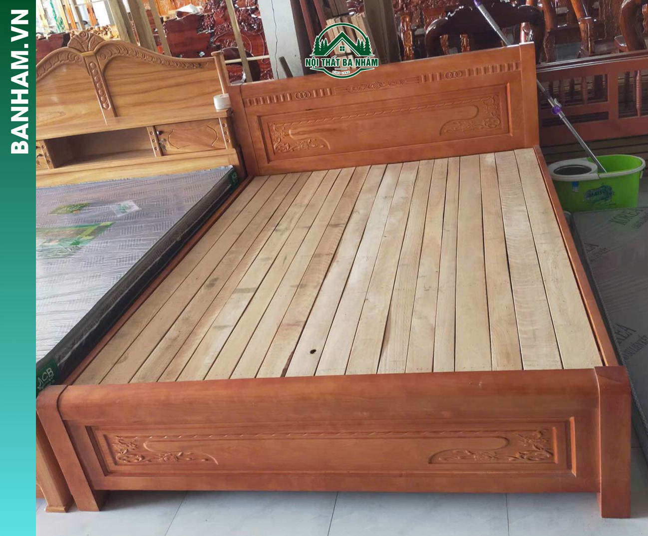 Giường gỗ sồi Vĩnh Long