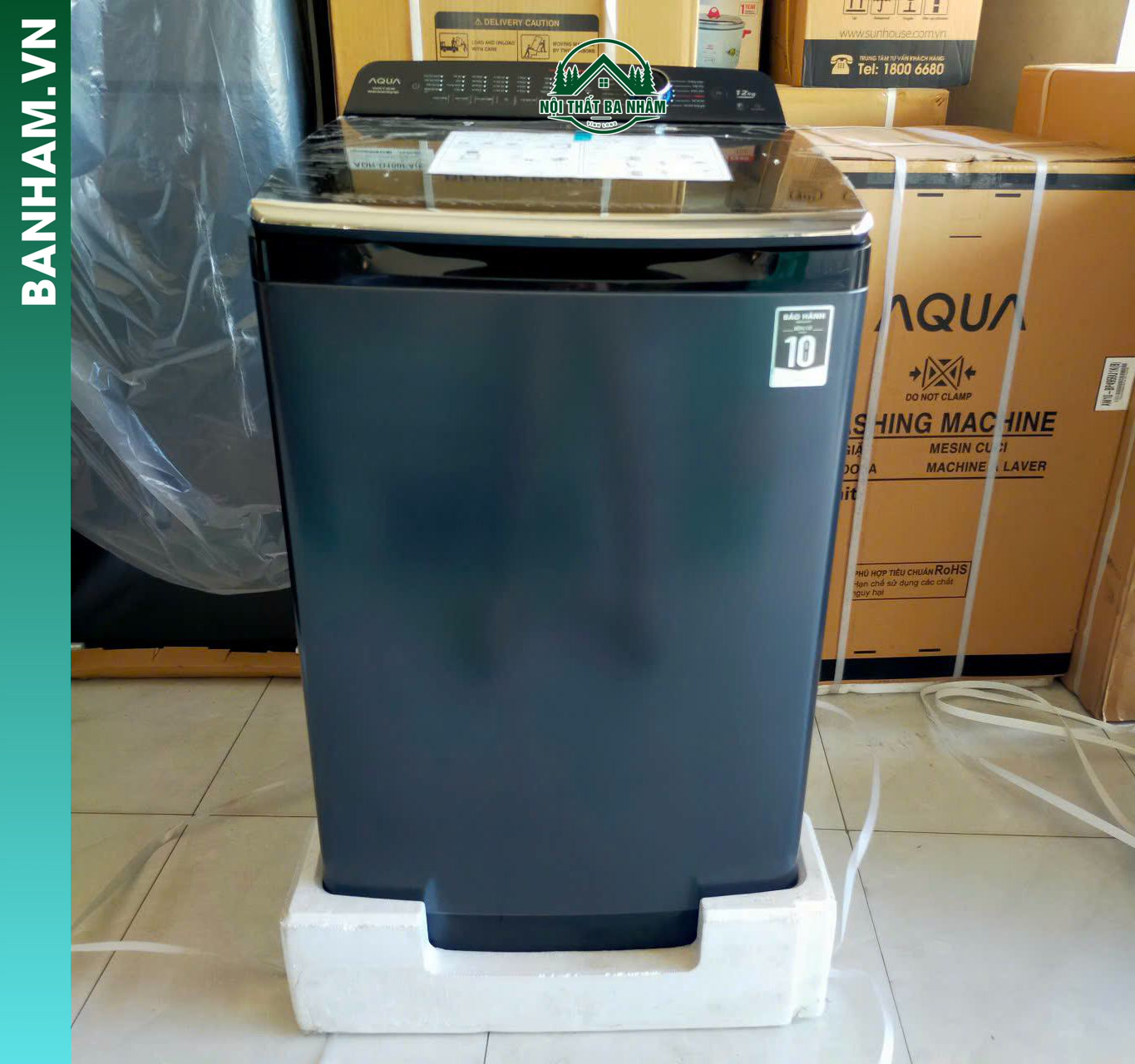 Máy giặt Aqua cửa trên lồng đứng