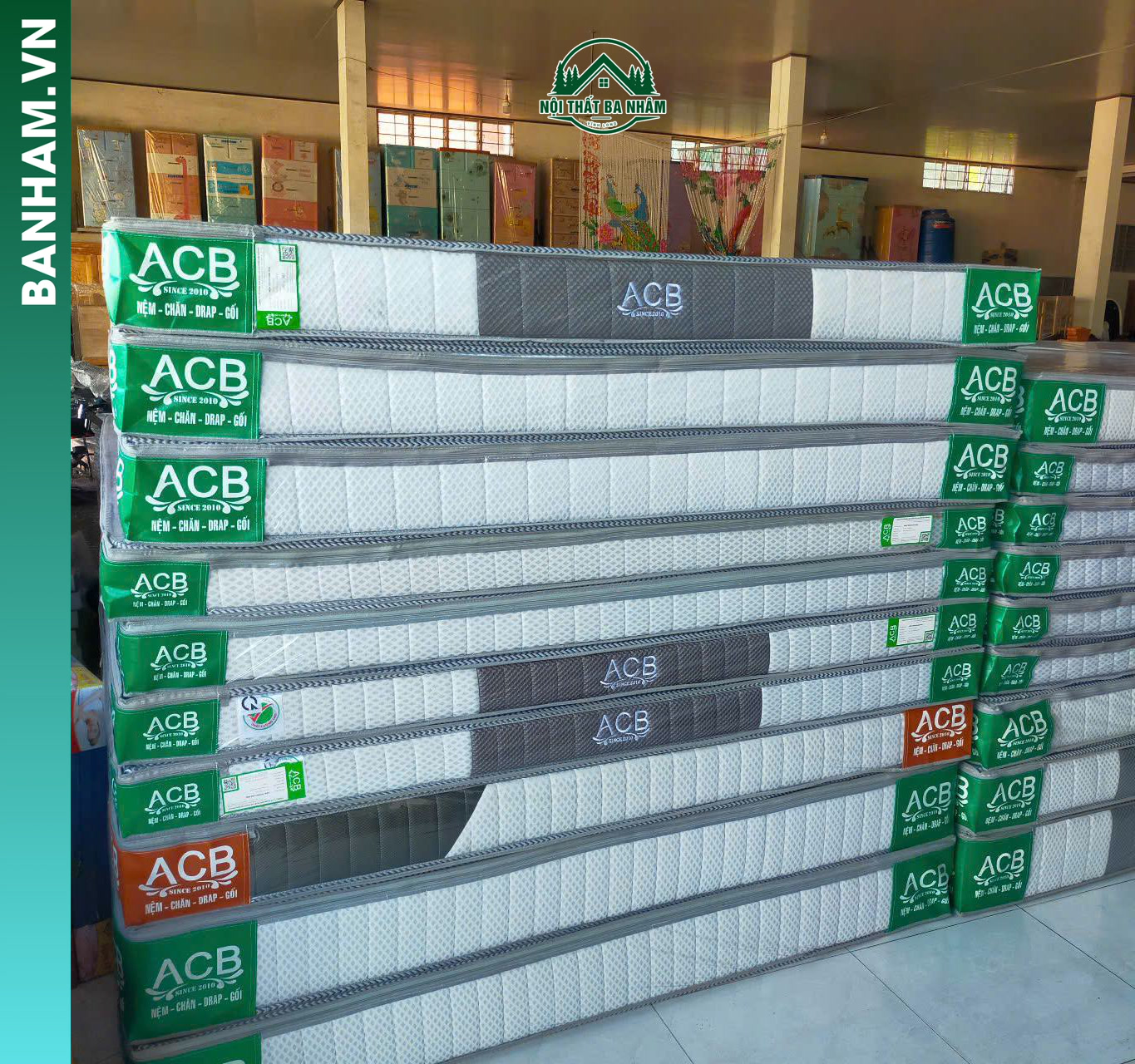 Nệm ACB lò xo/foam ép cao cấp