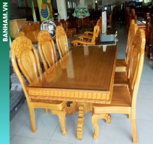 Bộ bàn ăn gỗ cao cấp Bến Tre