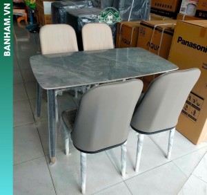 Bộ bàn ăn mặt đá 4 ghế hiện đại tại Bến Tre