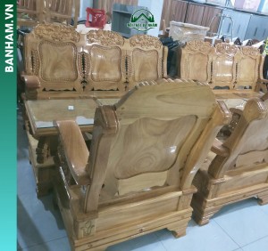 Bộ bàn ghế Salon Thiên Nga gỗ gõ đỏ