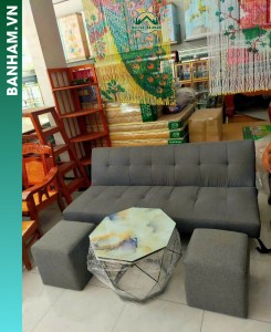 Bộ sofa giường băng kèm bàn trà hiện đại Bến Tre