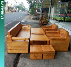 Bộ sofa gỗ phòng khách Bến Tre