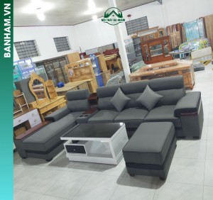 Bộ sofa góc chữ L kèm bàn trà hiện đại Bến Tre