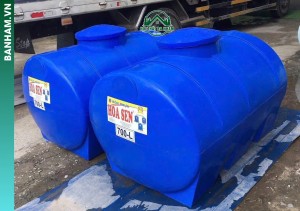 Bồn nhựa ngang 1000L Hoa Sen Bến Tre