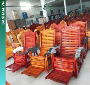Ghế thư giãn gỗ xếp lưng cong
