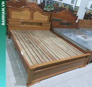Giường ngủ gỗ tự nhiên có hộc kéo Bến Tre