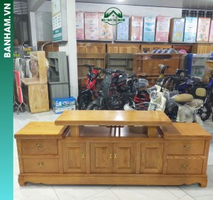 Kệ tivi gỗ tự nhiên đa năng