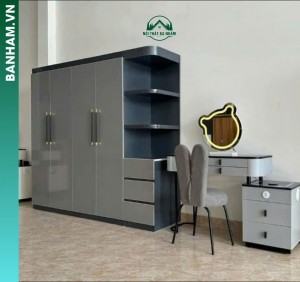Tủ quần áo 4 cánh kèm kệ hông và bàn trang điểm rời Bến Tre
