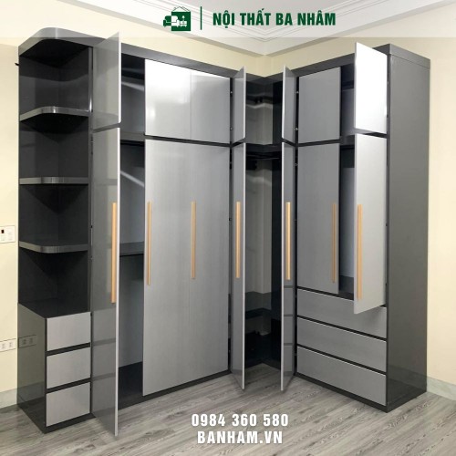Tủ quần áo nhựa 4 cánh đơn giản - Chợ Lách