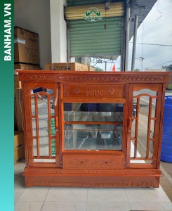 Tủ thờ gỗ chạm Phúc